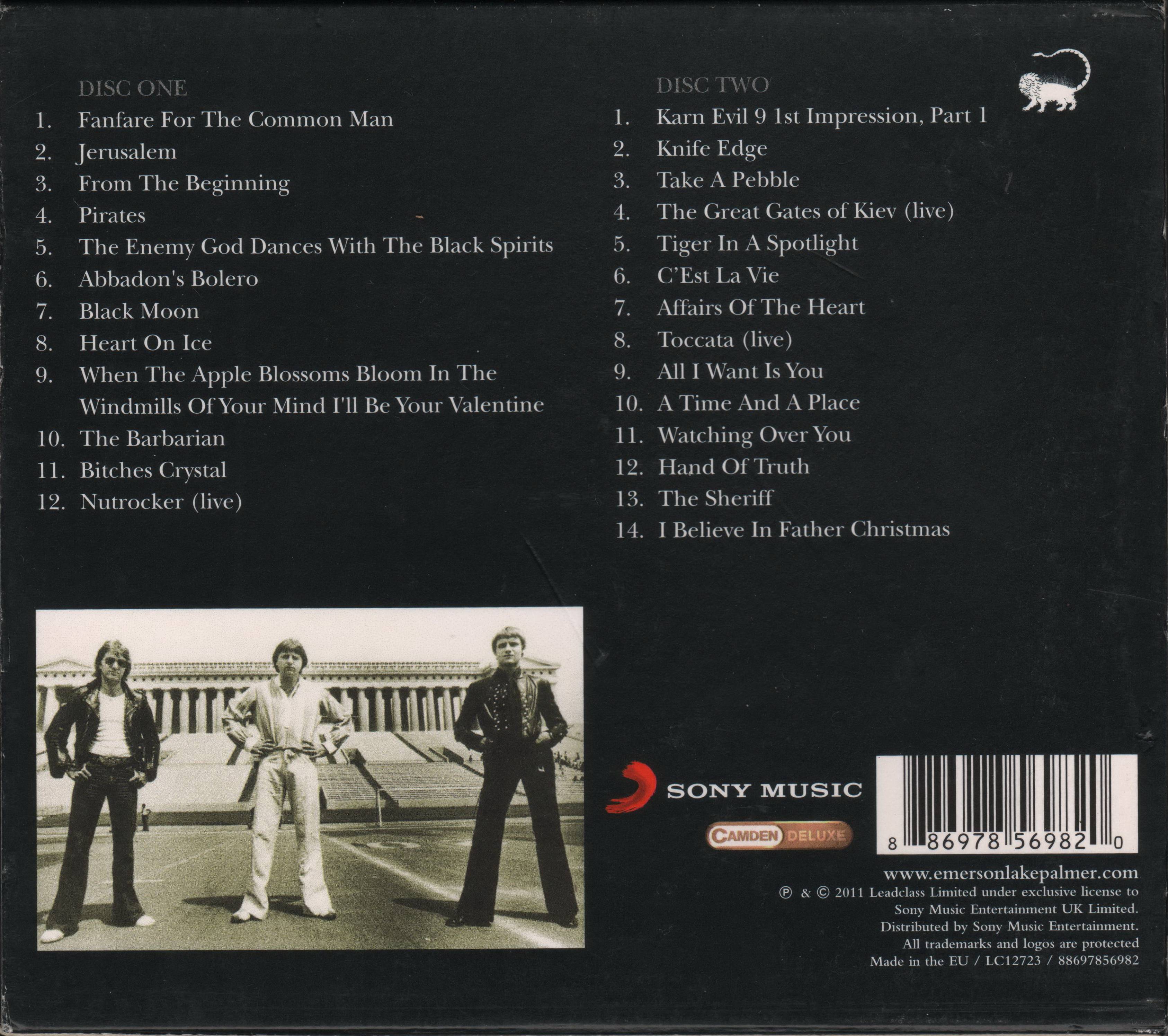 Emerson, Lake and Palmer From The Beginning The Best Of ELP : Box Back